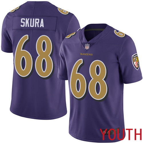 Baltimore Ravens Limited Purple Youth Matt Skura Jersey NFL Football #68 Rush Vapor Untouchable->youth nfl jersey->Youth Jersey